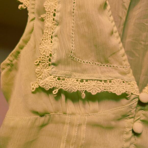 kimchi blue green delicate blouse size xs - Picture 4 of 5